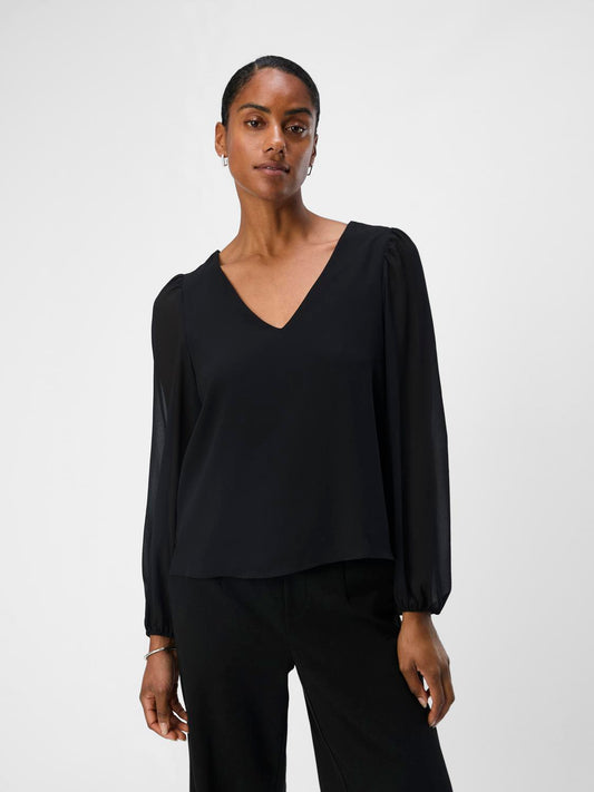 OBJMILA T-Shirts & Tops - Black